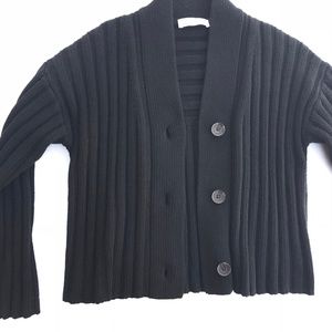 Everlane Wool Cashmere Ribbed Cardigan Sweater XS